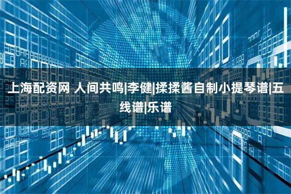 上海配资网 人间共鸣|李健|揉揉酱自制小提琴谱|五线谱|乐谱