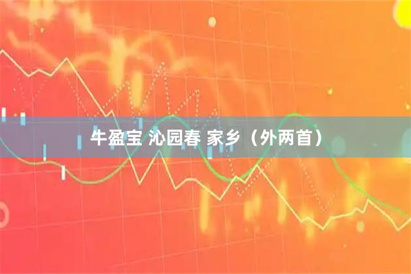 牛盈宝 沁园春 家乡（外两首）