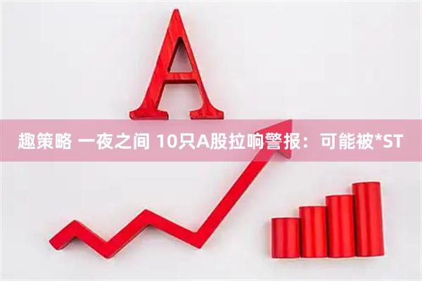 趣策略 一夜之间 10只A股拉响警报：可能被*ST