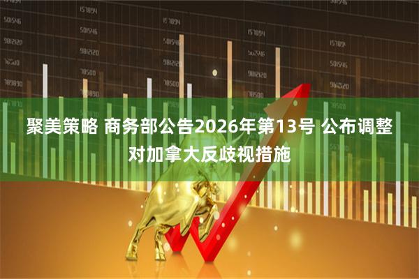 聚美策略 商务部公告2026年第13号 公布调整对加拿大反歧视措施